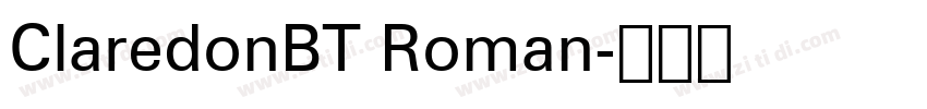 ClaredonBT Roman字体转换